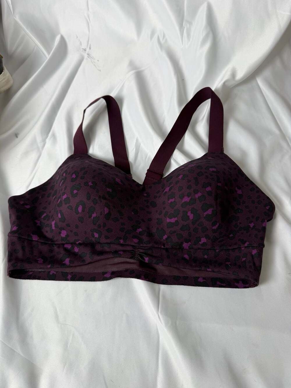 Victoria's Secret On Point Purple Animal Print Sports Bra